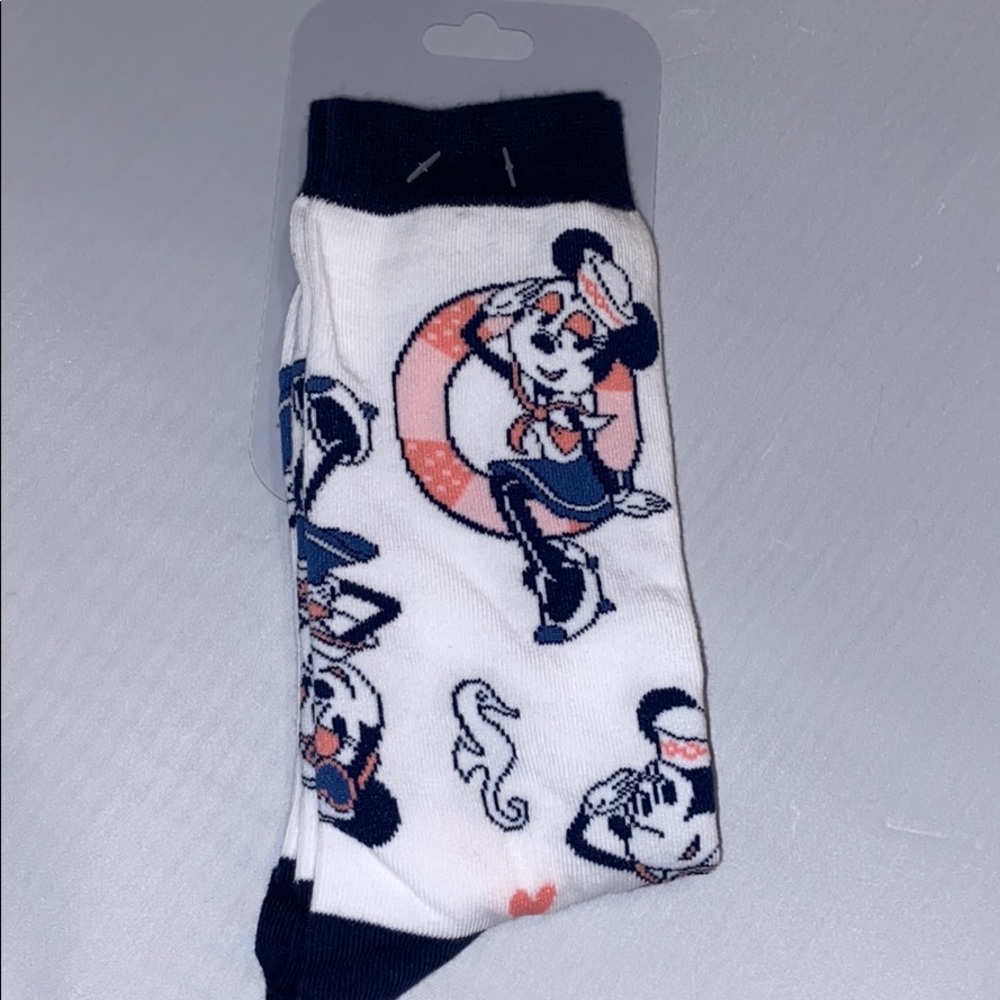 Disney Cruise Minnie Mouse Sailor Socks